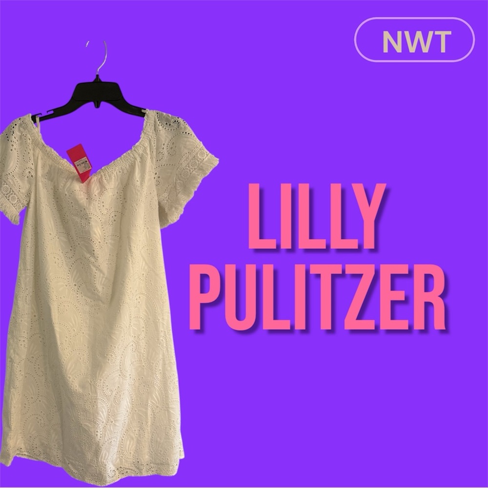 Lilly Pulitzer White Eyelet Sundress - Shanelle